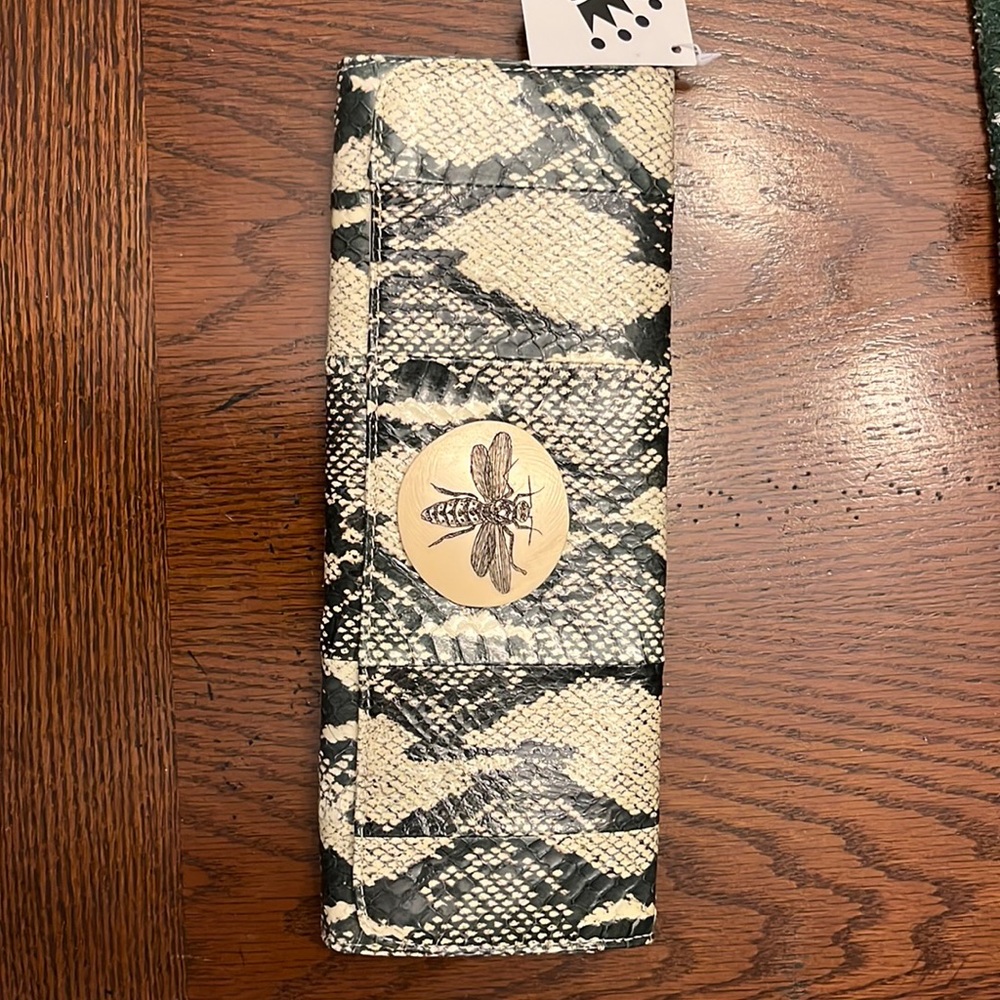 Snakeskin Style Clutch, NWT